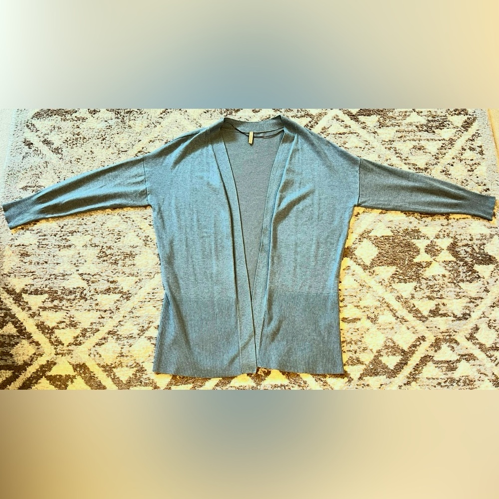 Women's Open Front Sweater - Blue